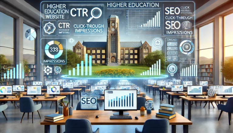 AI Generated Image for Higher Education SEO Benchmarks